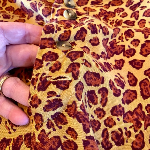 ⚜️Free People Bennie leopard print wide leg pant⚜️ - Picture 13 of 13